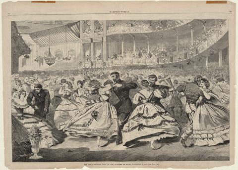 Winslow Homer, The Great Russian Ball at the Academy of Music, November 5, 1863, from Harper's Weekly, November 21, 1863, 1863
