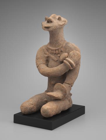 Kneeling Male Figure, ca. 13th–15th century