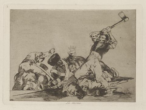 Francisco Goya, Lo mismo (The Same), pl. 3 from the series Los desastres de la guerra (The Disasters of War), 1810–1820, published 1863