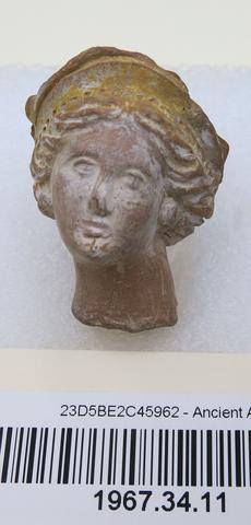 Unknown, Head of female figurine, 1st century B.C.