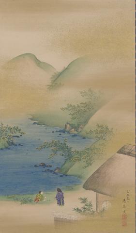 Maruyama Ōshin, Three Jewel Rivers (Three Tamagawa), 1829
