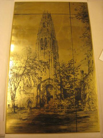 Robert Fulton Logan, Cancelled plate for Harkness Tower at Yale, n.d.