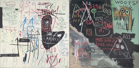 Jean-Michel Basquiat, Diagram of the Ankle, 1982