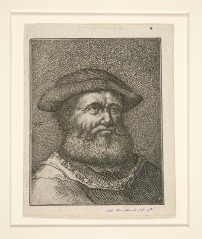 Unknown, Untitled (Portrait of a bearded man with hat), n.d.