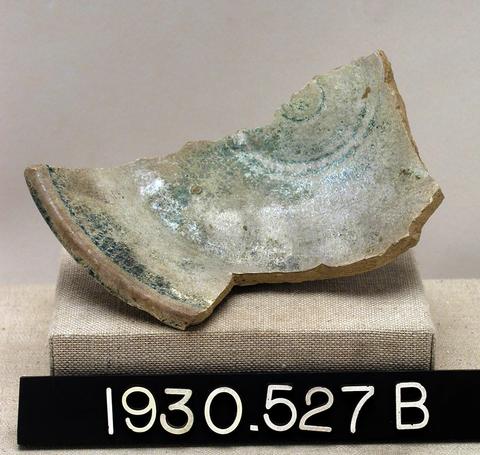 Unknown, Two green-glazed plate fragments, ca. 323 B.C.–A.D. 256