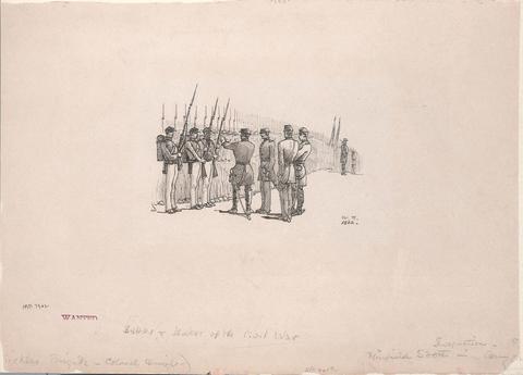 Winslow Homer, Inspection, Sickles Brigade, 1862