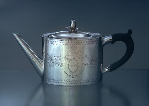 Jabez Halsey, Teapot, ca. 1790–1800
