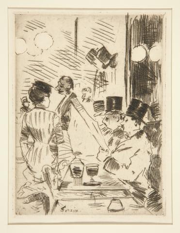 Jean-Louis Forain, Le cafe de la nouvelle Athenes, ca. 1877