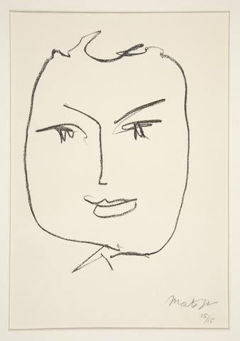 Henri Matisse, Paul Demarne. Visage. (Paul Demarne. Face.), 1952