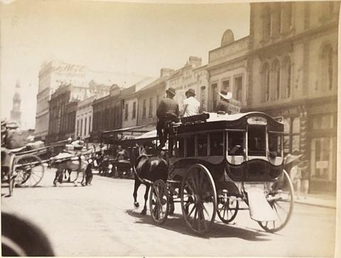 Unknown Photographer, George Street, Sydney, from the album [Sydney, Australia], ca. 1880s