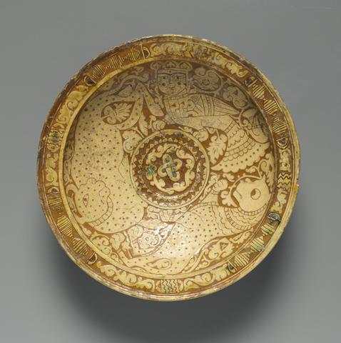Unknown, Dish with Lions, Bulls, and Harpies, 11th–12th century