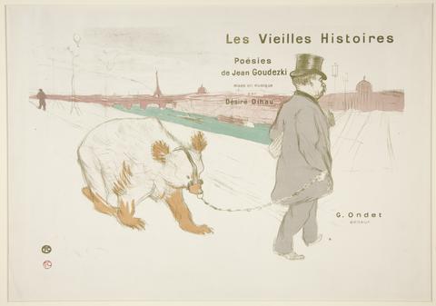 Henri de Toulouse-Lautrec, Cover and Frontispiece to Les Vieilles Histoires (The Old Stories), 1893