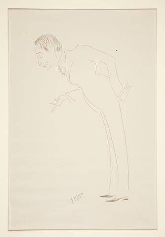 Georges de Zayas, Caricature of Jean Metzinger, from Caricatures par Georges de Zayas..., 1919