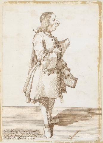 Pier Leone Ghezzi, Portrait of Gennaro de Scà, 1748