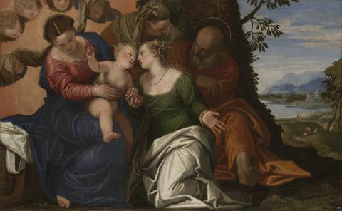 Paolo Caliari, called Veronese, The Mystic Marriage of Saint Catherine of Alexandria, ca. 1547–50