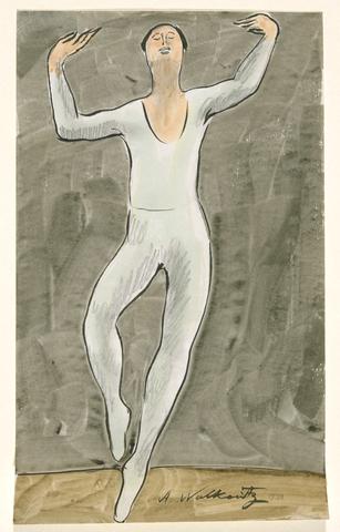 Abraham Walkowitz, Ballet Dancer, Male (or The Ballet), 1938