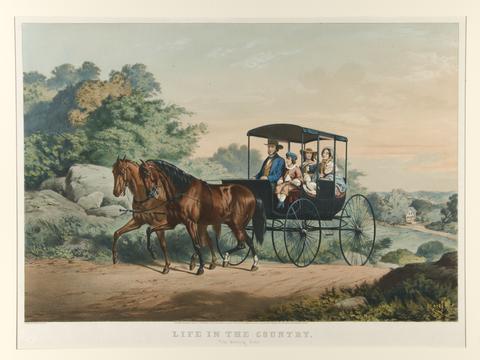 Currier & Ives, Life in the Country./ "The Morning Ride", 1859
