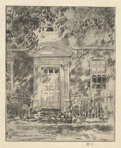 Childe Hassam, Portsmouth Doorway, 1916, 1916