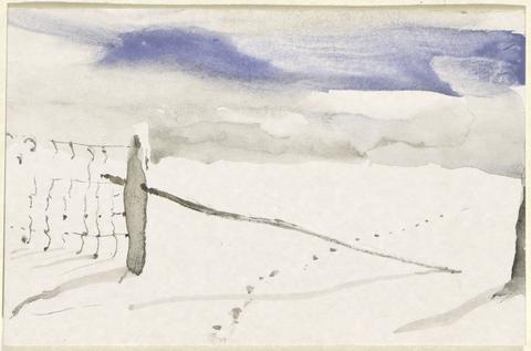 Andrew Wyeth, Snow Tracks, n.d.