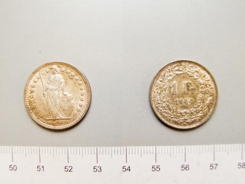 Bern, 1 Franc from Bern, 1944