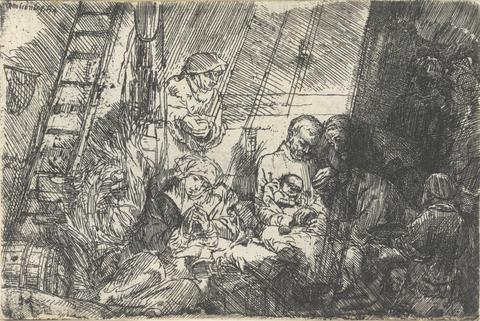 Rembrandt (Rembrandt van Rijn), The Circumcision in the Stable, 1654