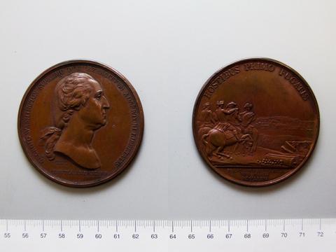 George Washington, Medal of Comitia Americana, Washington before Boston, electrotype, 1846–60