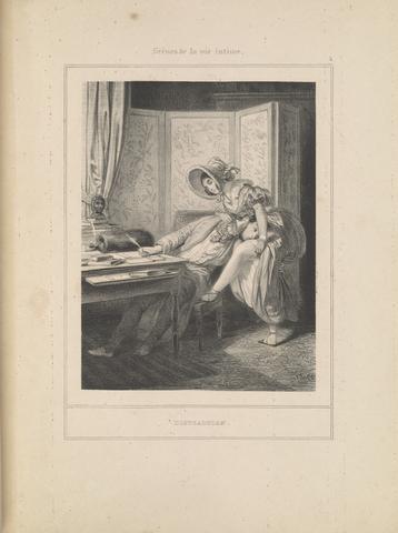 Paul Gavarni, Distraction, from the series Scènes de la vie intime, ca. 1837