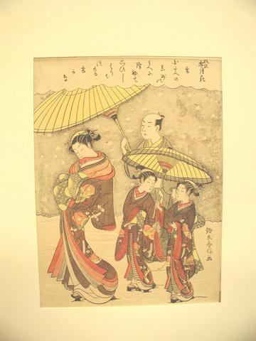 Suzuki Harunobu, Falling Snow, 1765