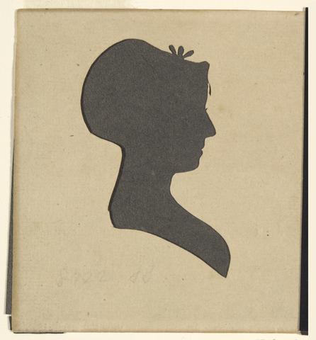 Unknown, Silhouette of Miss Alsop, late 18th–mid 19th century