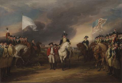 John Trumbull, The Surrender of Lord Cornwallis at Yorktown, October 19, 1781, 1787–ca. 1828