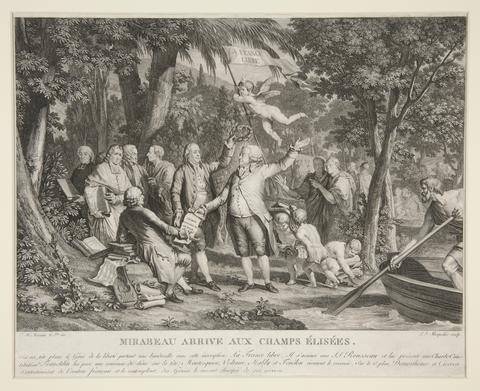 Louis Joseph Masquelier I, Mirabeau arrive aux Champs Élisées (Mirabeau Arrives at the Elysian Fields), 1792