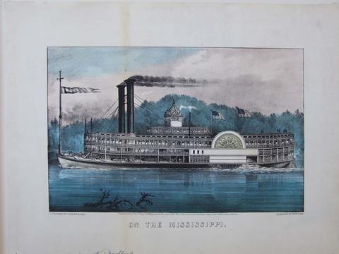 Currier & Ives, On the Mississippi., 1869