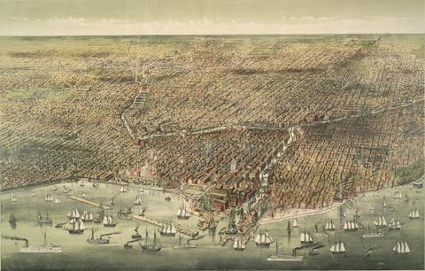 Currier & Ives, The City of Chicago, 1892