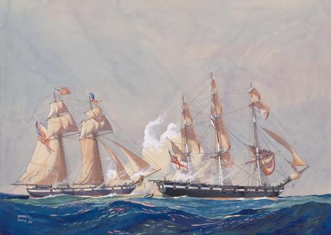 Worden Wood, Action British Ship "Star" and U.S.S. "Surprise" January 27, 1815, 1925