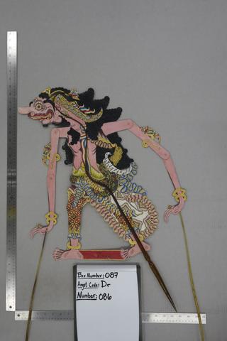 Unknown, Shadow Puppet (Wayang Kulit) of Rajamala, from the set Kyai Drajat, early 20th century