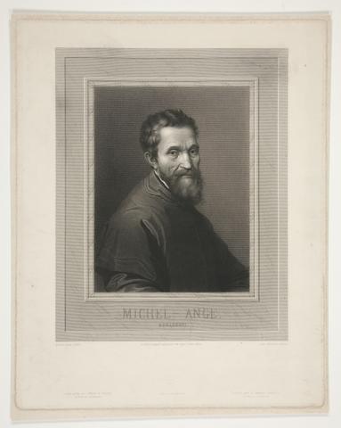 Alphonse François, Portrait of Michelangelo, 1846