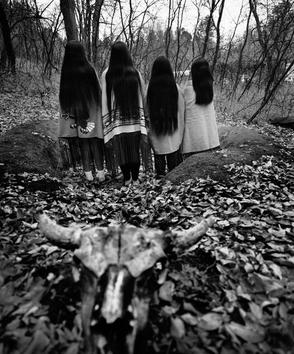 Donna Ferrato, Sioux Sisters, Pine Ridge Reservation, South Dakota, from the series Holy, 1995