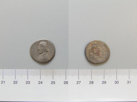 Gotarzes I, 1 Drachm of Gotarzes I from First Mint, 91–75 B.C.