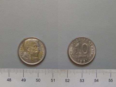 Republic of Argentina, 10 Centavos from Argentina, 1951