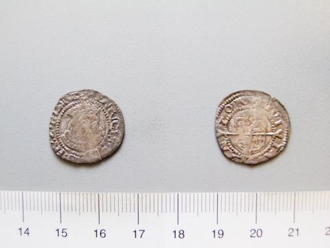 Henry VIII, King of England, 1/2 Groat of Henry VIII, King of England from Canterbury, 1544–47