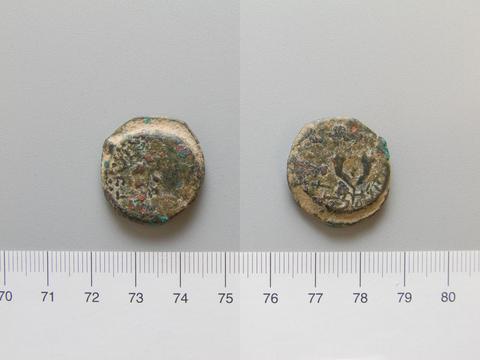 Nero, Emperor of Rome, Coin of Nero, Emperor of Rome from Sepphoris, 67–68