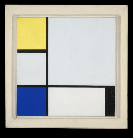 Piet Mondrian, Composition with Yellow, Blue, Black and Light Blue, 1929