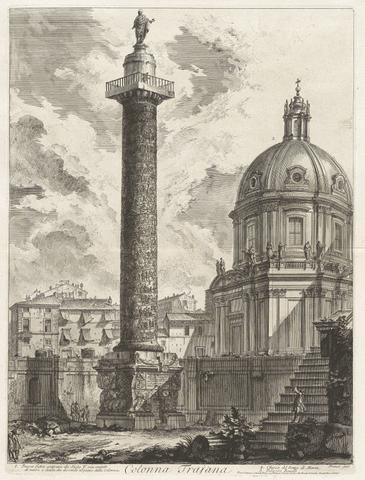 Giovanni Battista Piranesi, Colonna Trajana (Trajan's Column), from Vedute di Roma (Views of Rome), 1758