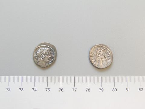 Moving mint, Denarius from Moving mint, 49 B.C.