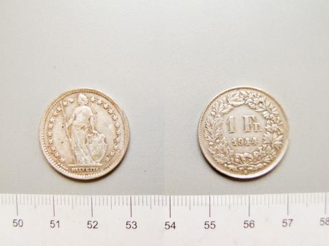 Bern, 1 Franc from Bern, 1944