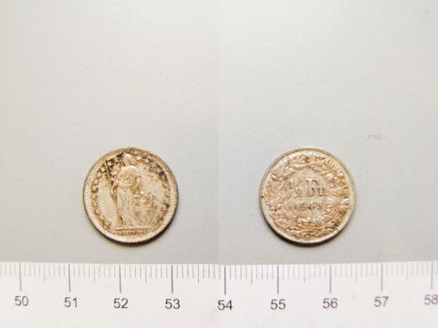 Bern, 1/2 Franc from Bern, 1945