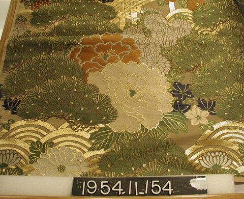 Unknown, Length of obi silk, compound twill, 20th century
