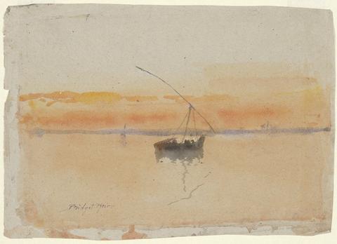 Bridget Keir, Boat at Sunset, n.d.