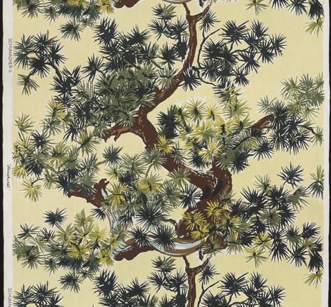 Dietrich of California, Length of Fabric, "Pinehurst" Pattern, ca. 1948
