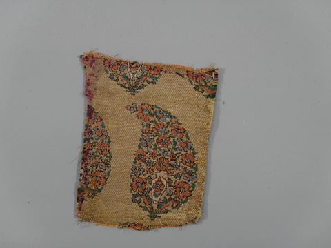 Unknown, Textile Fragment with Paisley, 19th century